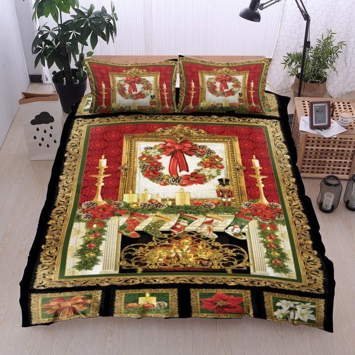Christmas Candle Flower Bell Bedding Set