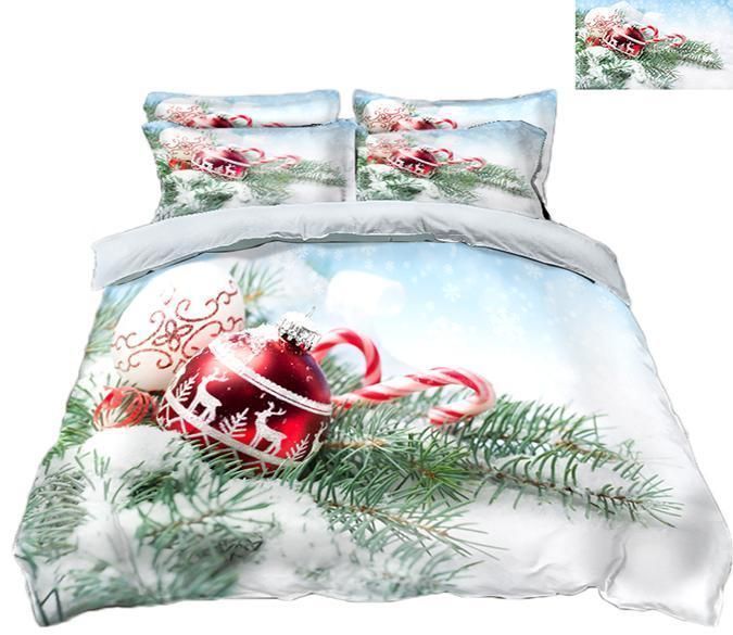 Christmas Candy Cane Bedding Set