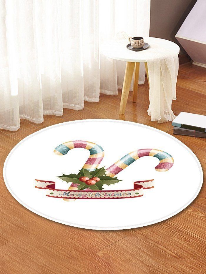 Christmas Candy Round Carpet