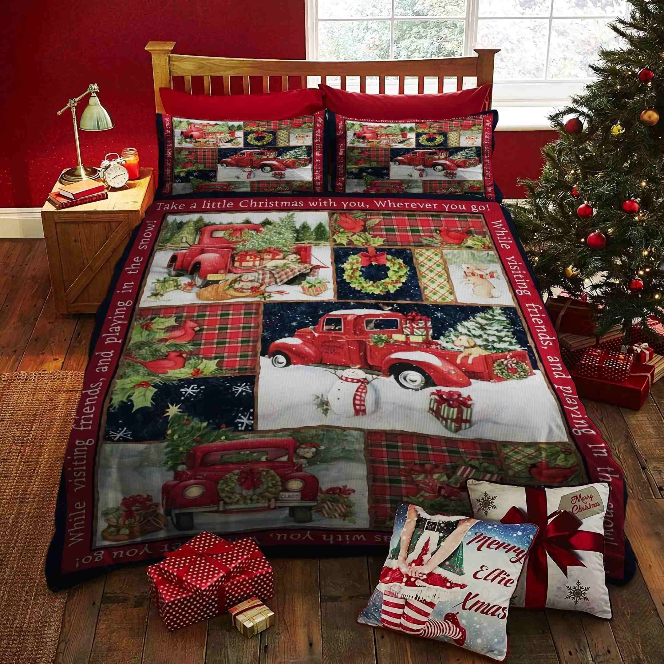 Christmas Car Bedding Set