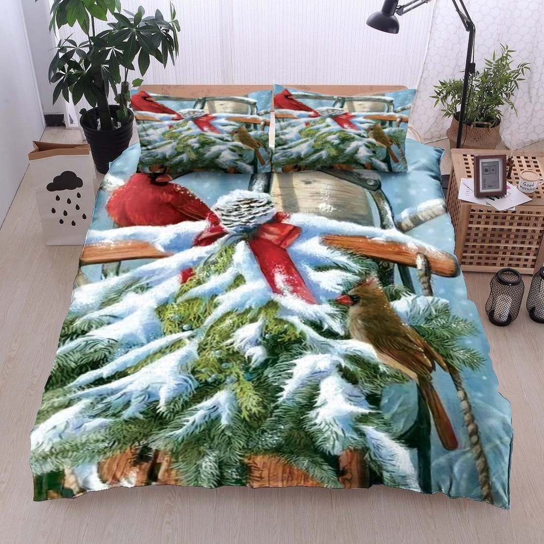 Christmas Cardinal Bedding Set