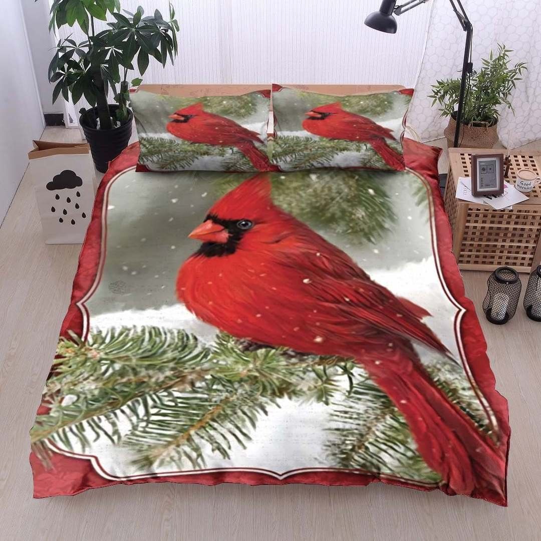 Christmas Cardinal Bedding Set