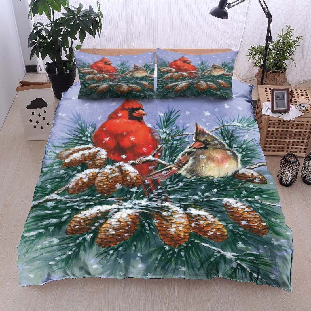 Christmas Cardinal Bedding Set