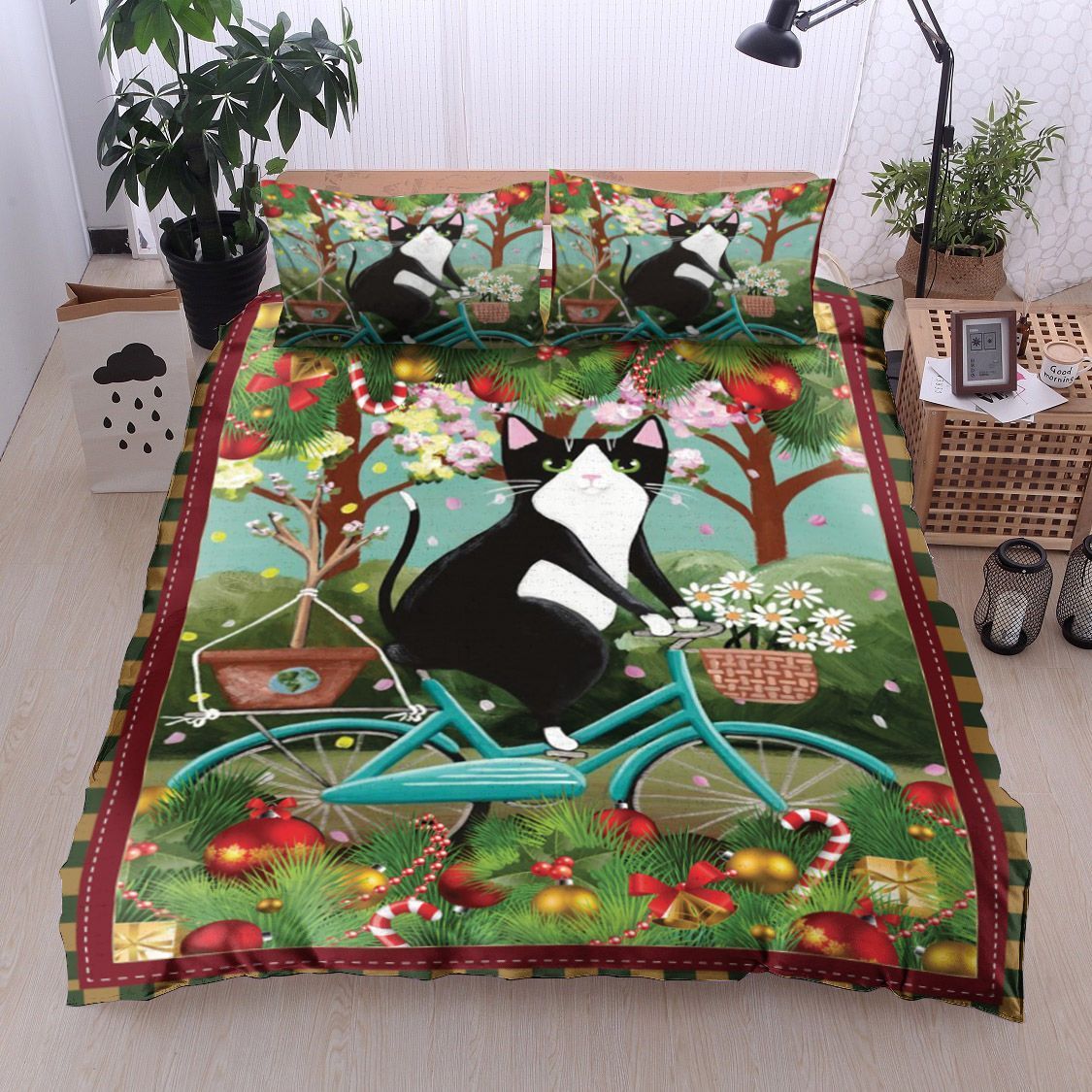 Christmas Cat Bedding Set