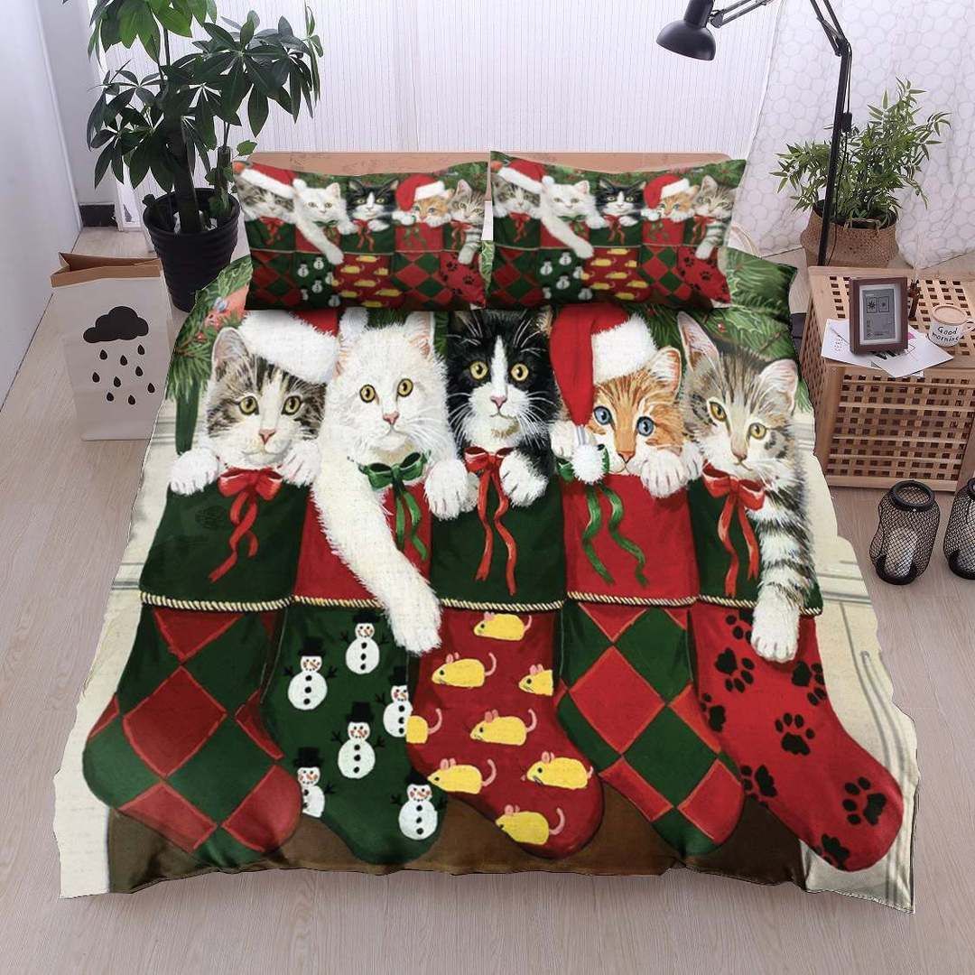 Christmas Cat Bedding Set