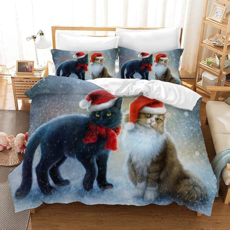 Christmas Cat Bedding Set