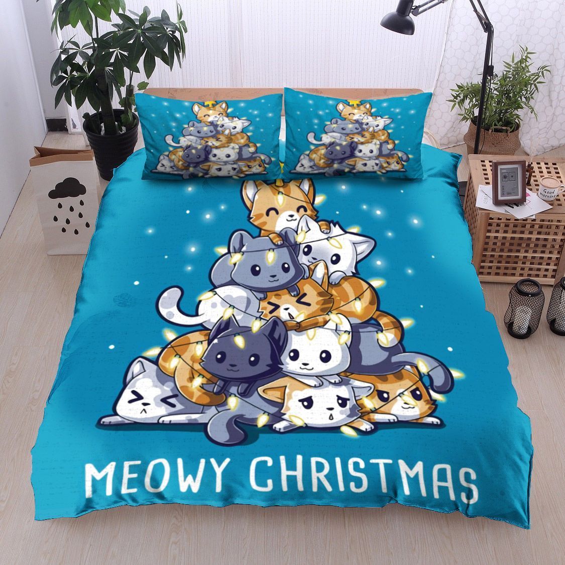 Christmas Cat Bedding Set