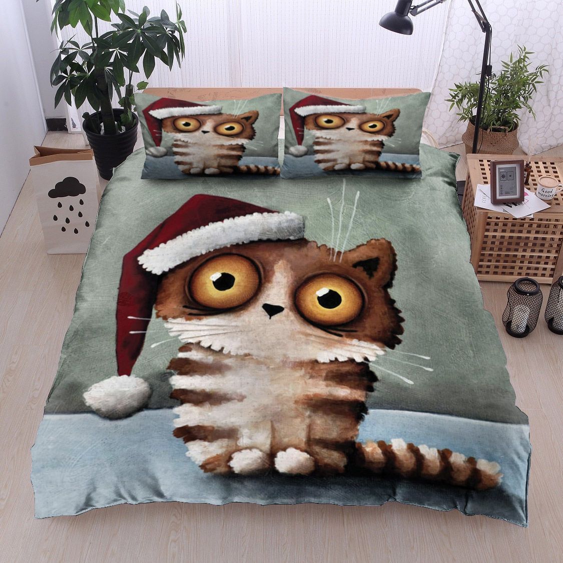 Christmas Cat Bedding Set