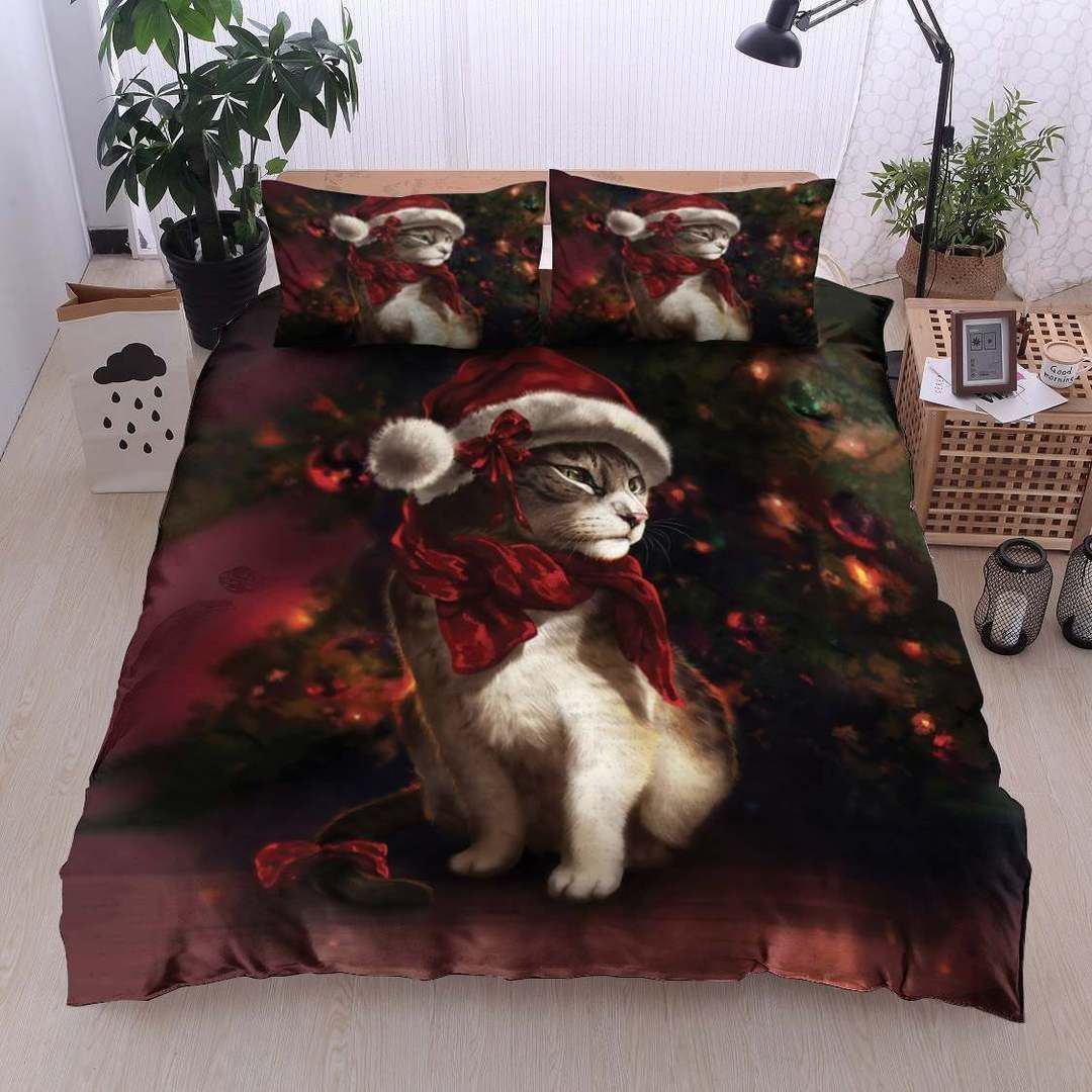 Christmas Cat Bedding Set