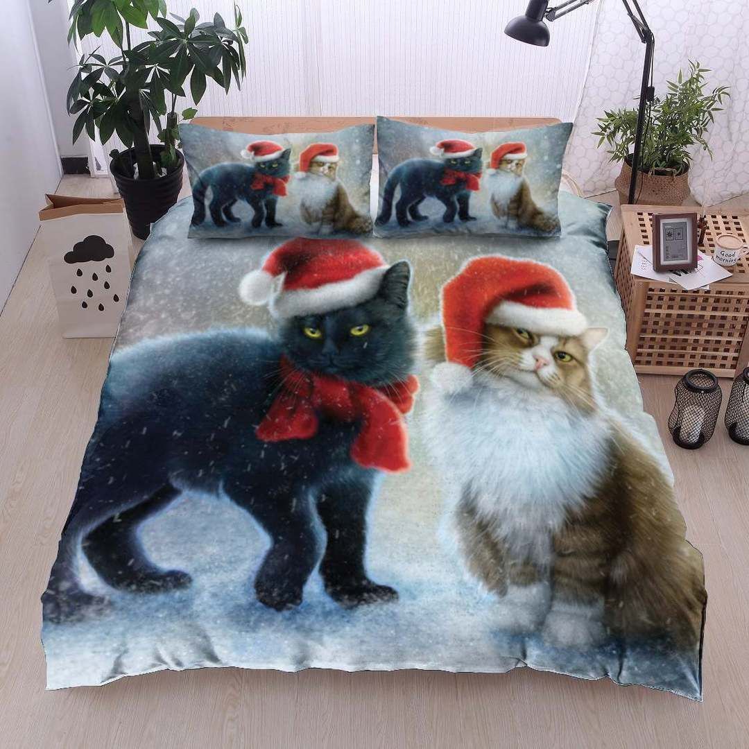 Christmas Cat Bedding Set