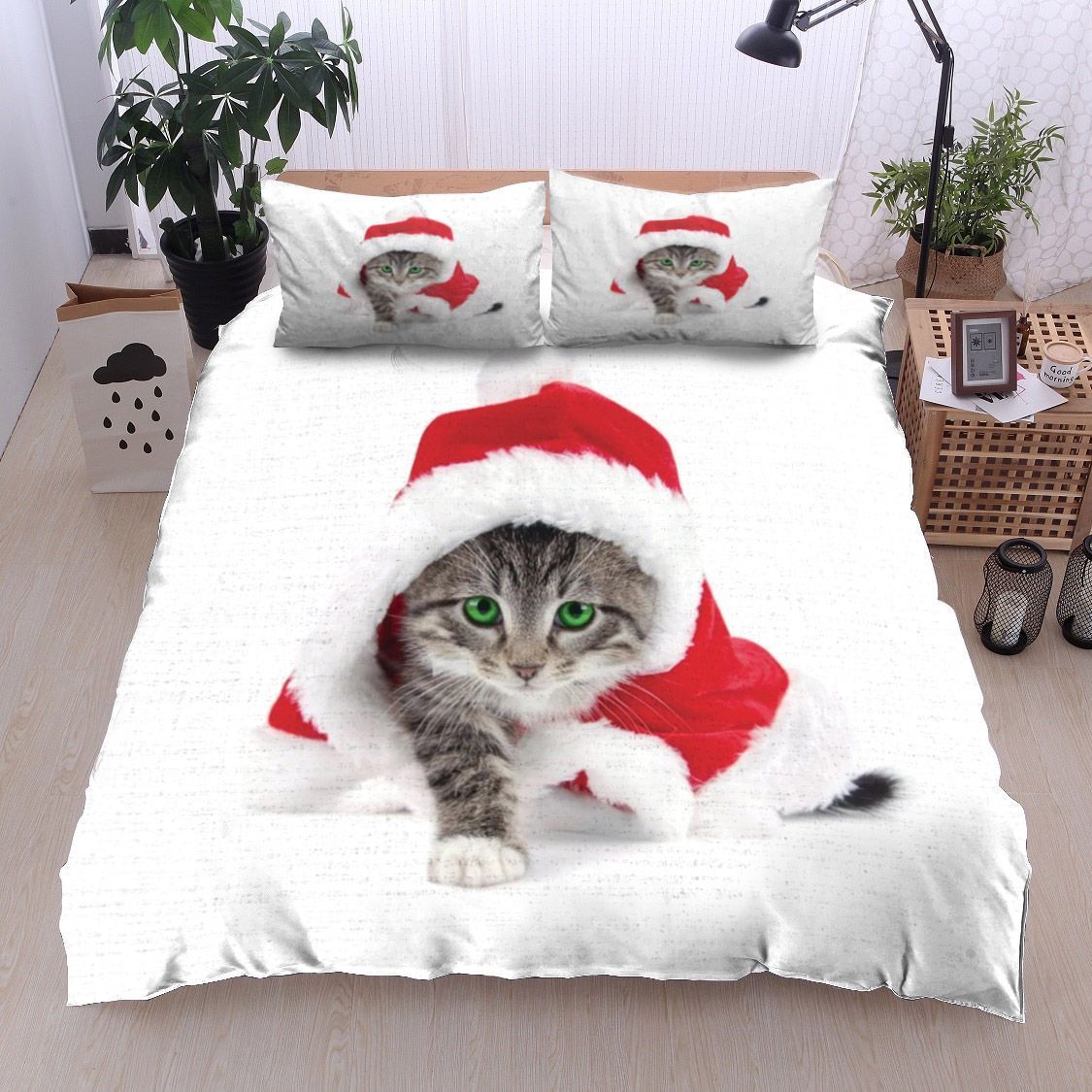 Christmas Cat Bedding Set