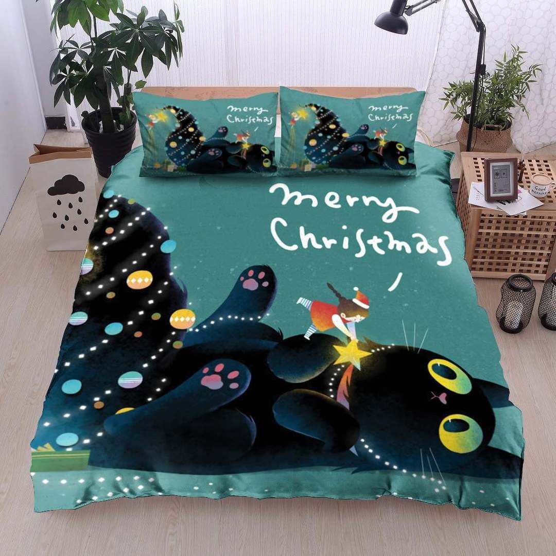 Christmas Cat Bedding Set