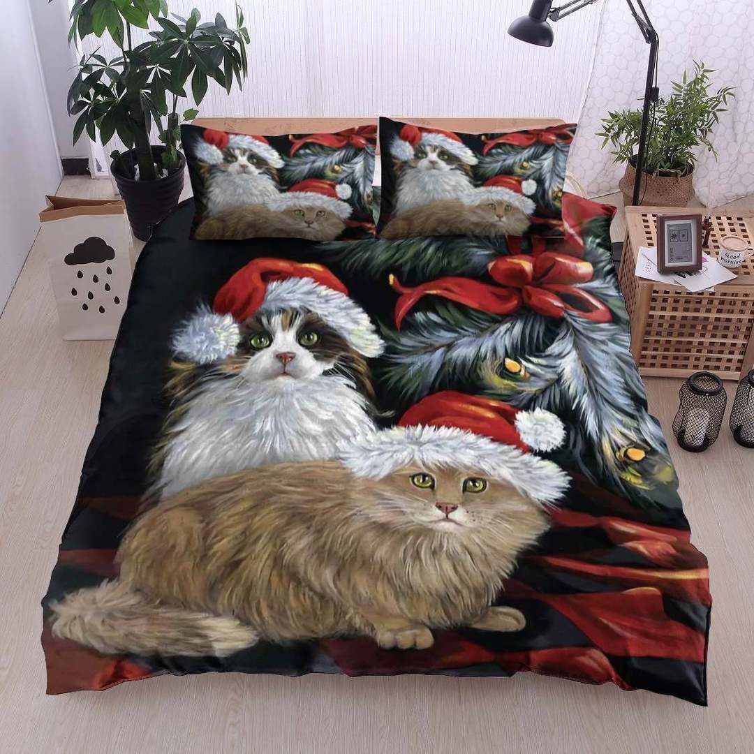 Christmas Cat Bedding Set