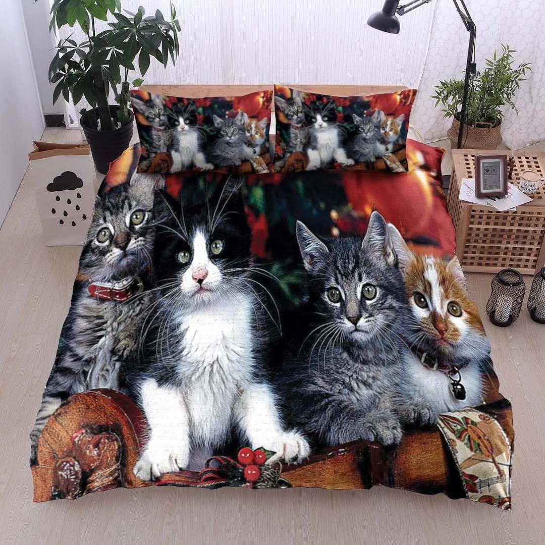 Christmas Cat Bedding Set