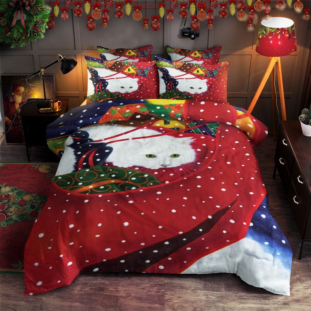 Christmas Cat Bedding Set