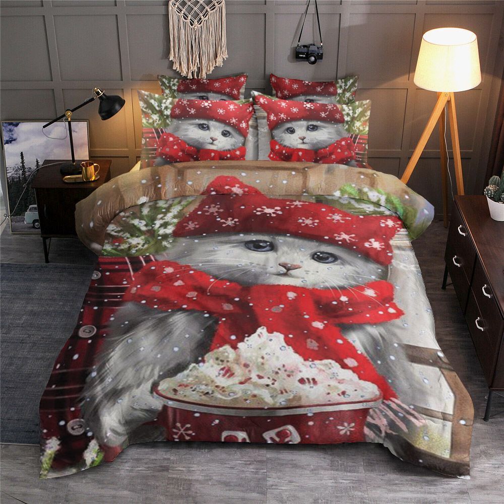 Christmas Cat Bedding Set