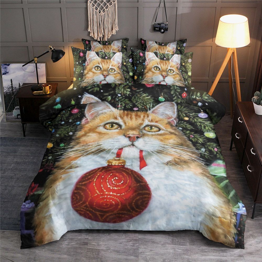 Christmas Cat Bedding Set
