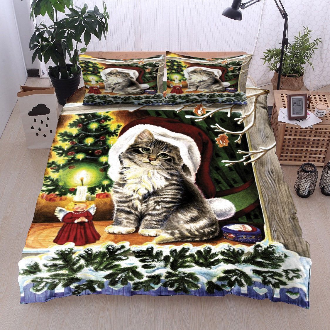 Christmas Cat Bedding Set