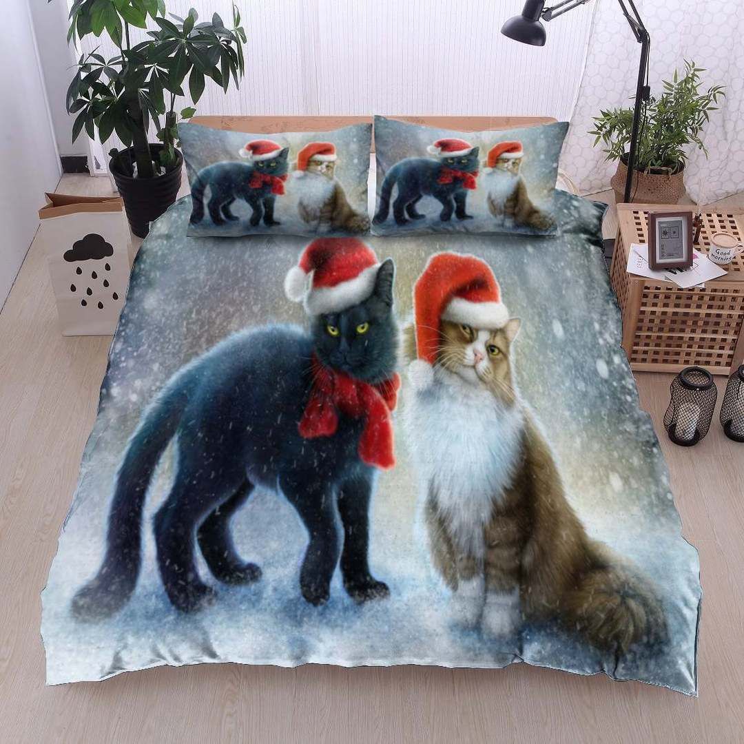 Christmas Cat Bedding Set