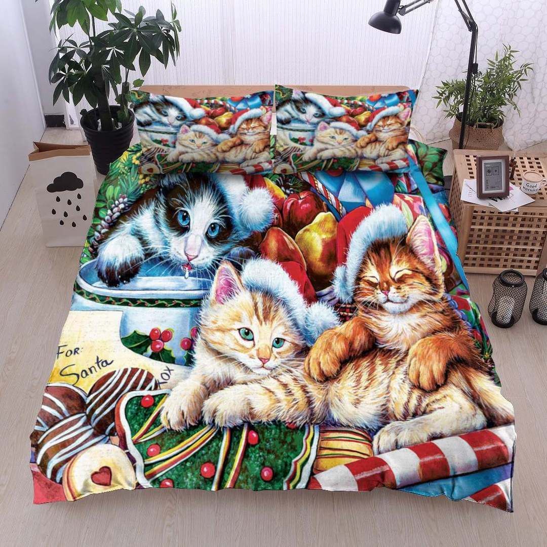 Christmas Cat Bedding Set