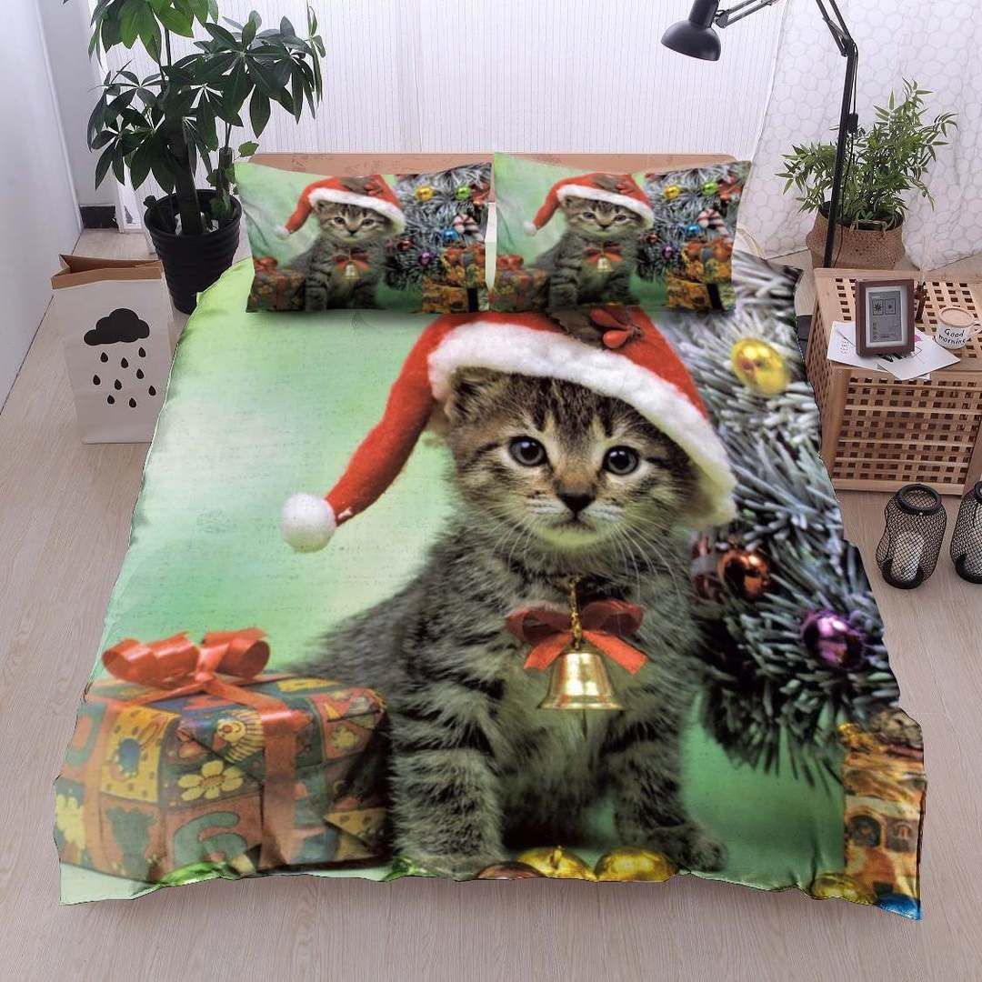 Christmas Cat Bedding Set