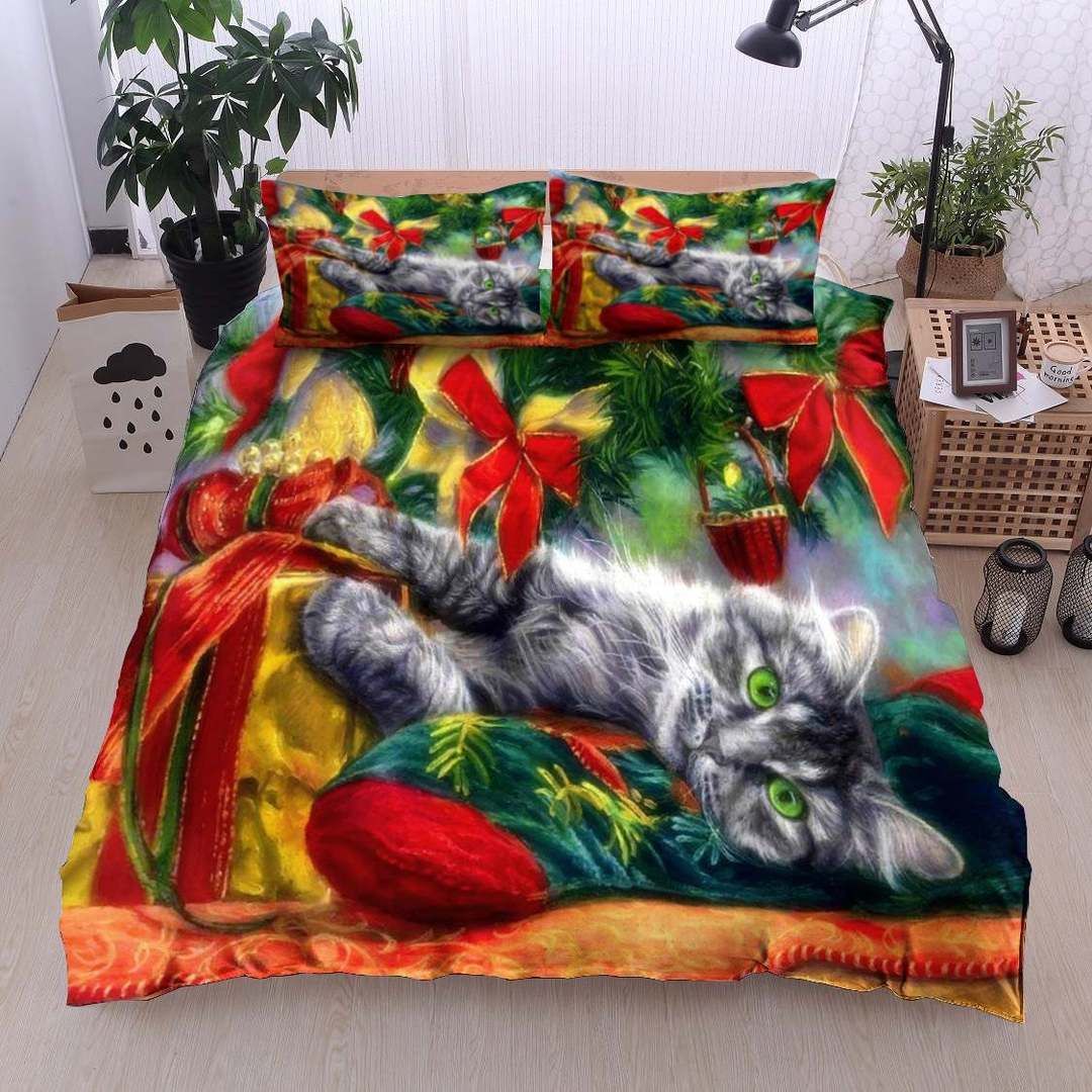 Christmas Cat Bedding Set