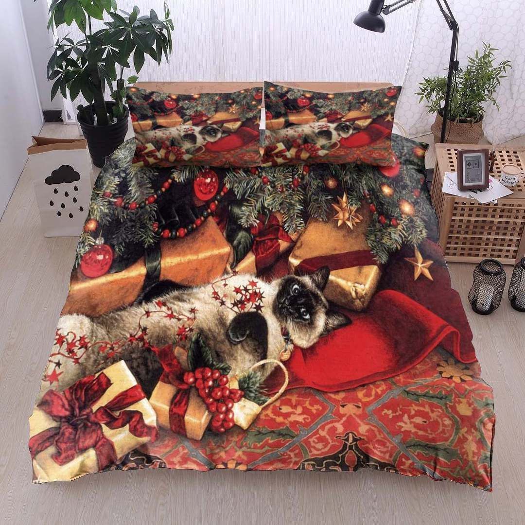 Christmas Cat Bedding Set