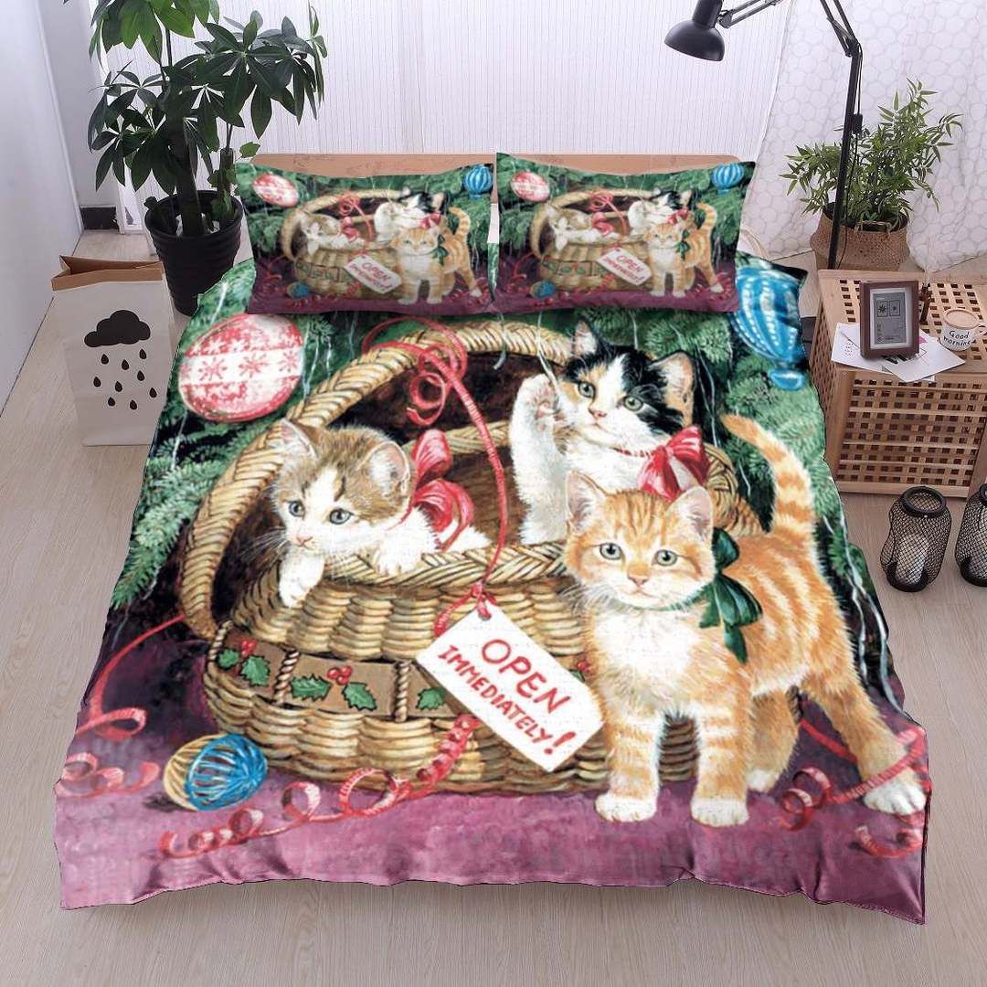 Christmas Cat Bedding Set