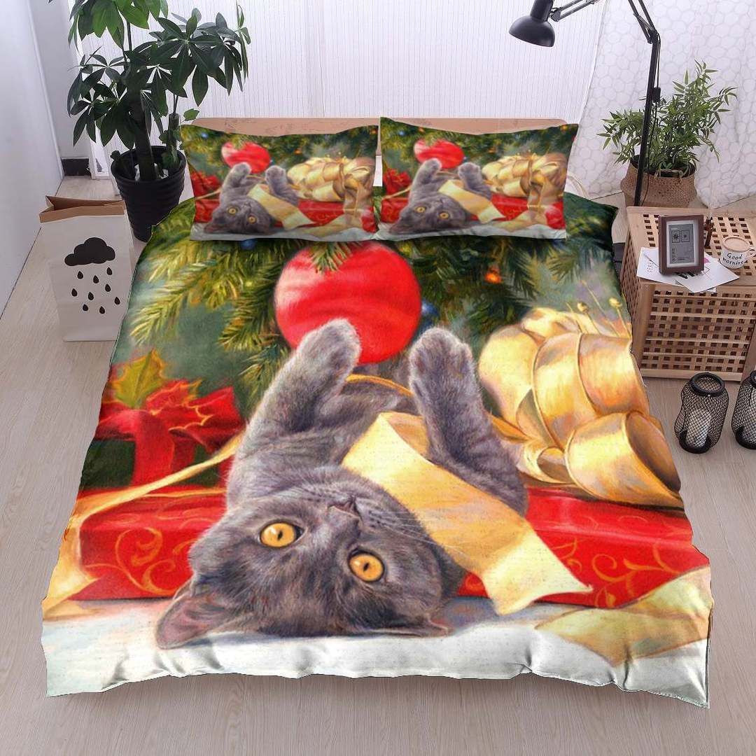 Christmas Cat Bedding Set