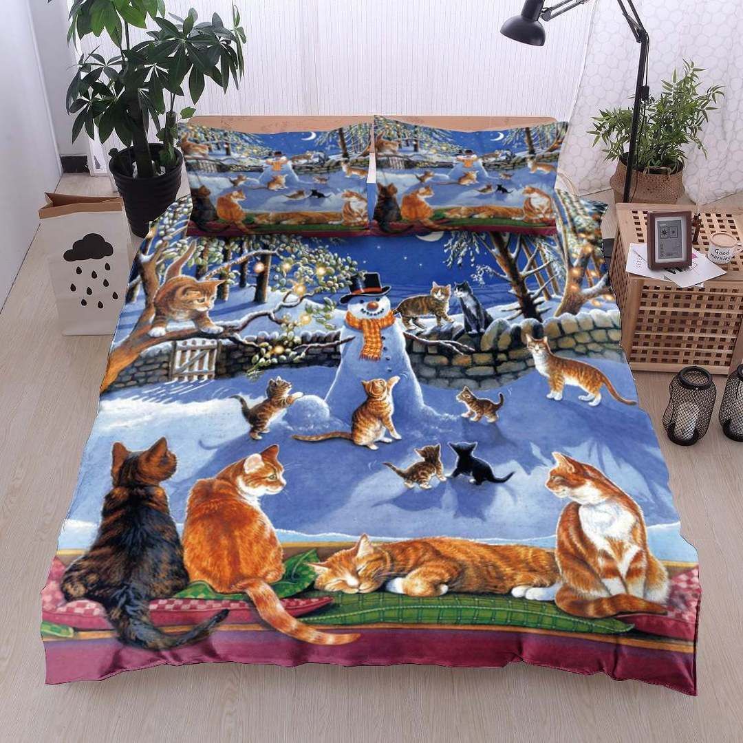 Christmas Cat Bedding Set