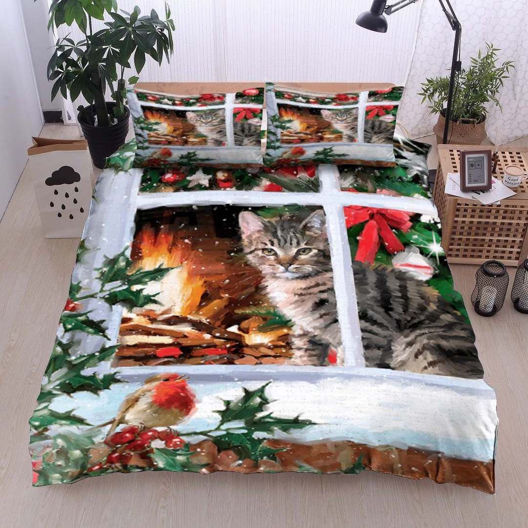 Christmas Cat Bedding Set