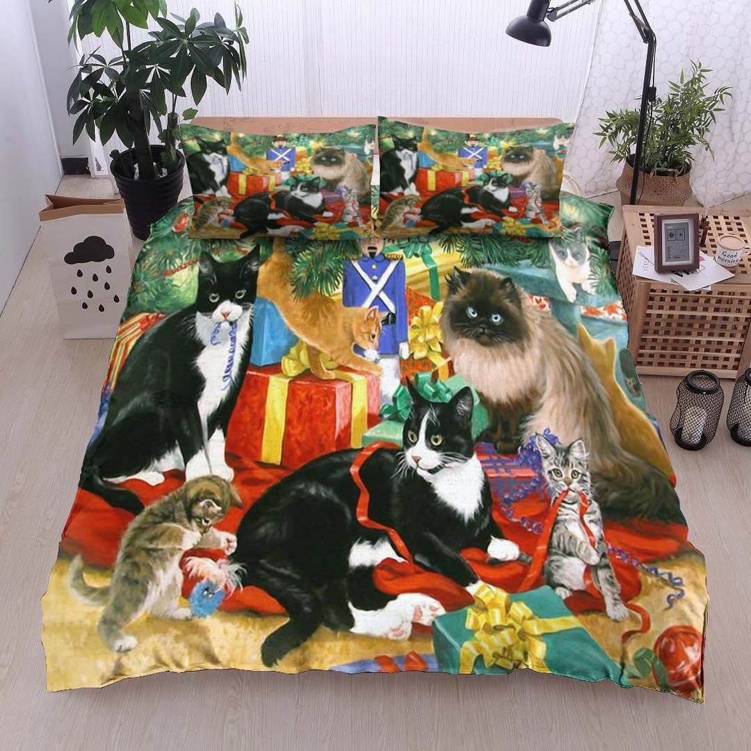 Christmas Cat Bedding Set