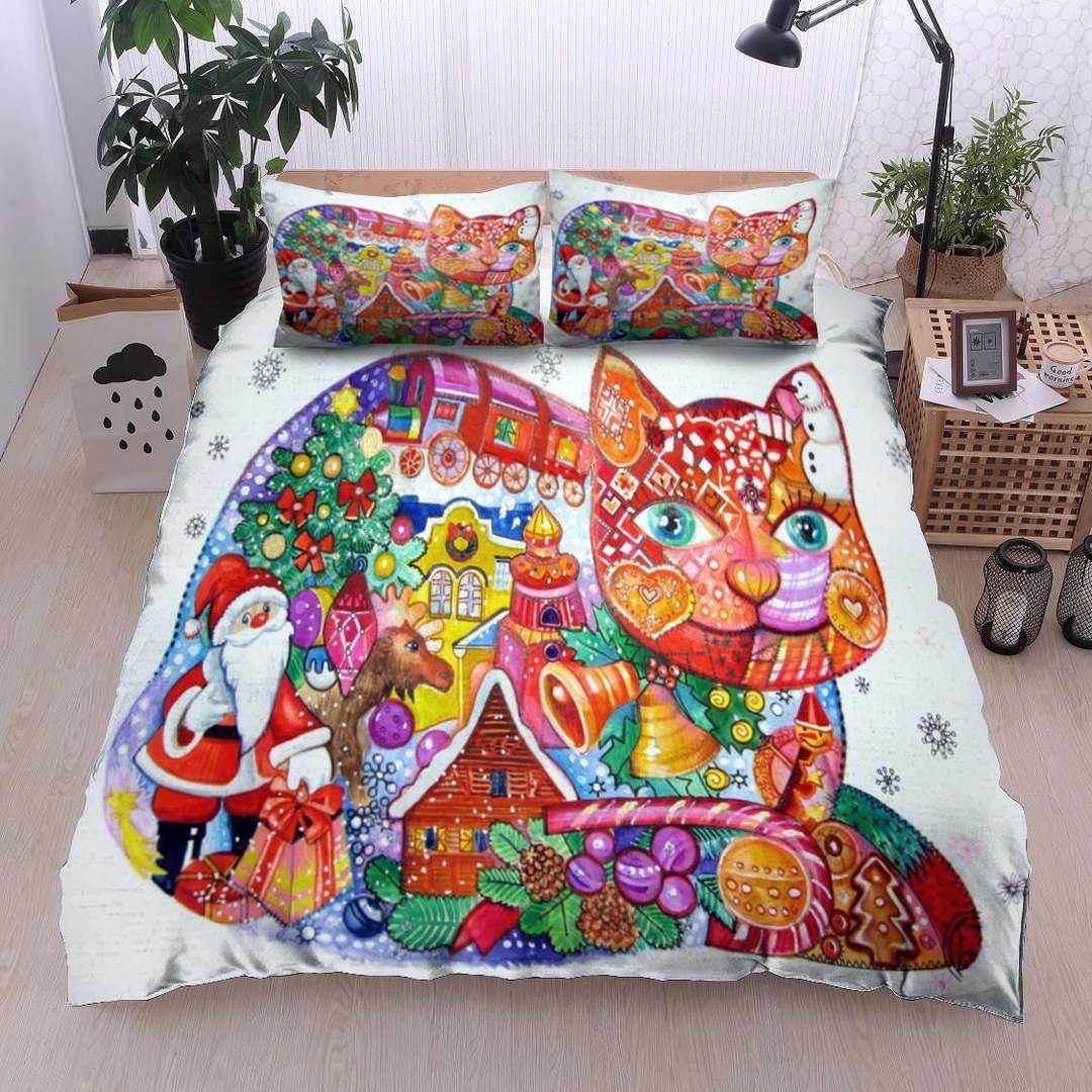 Christmas Cat Bedding Set