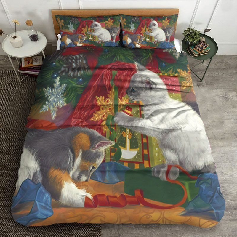 Christmas Cat Bedding Set