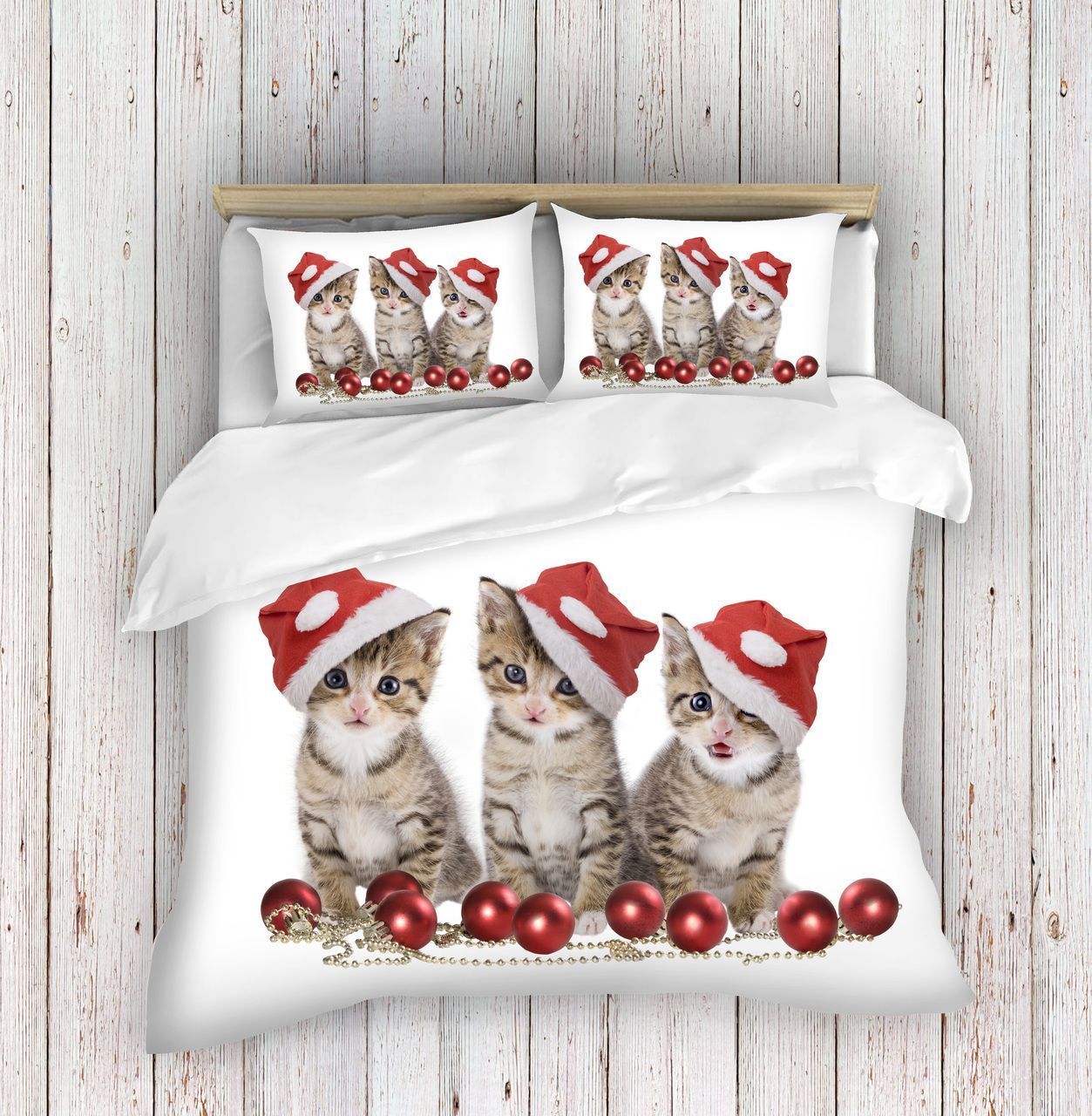 Christmas Cats Bedding Set