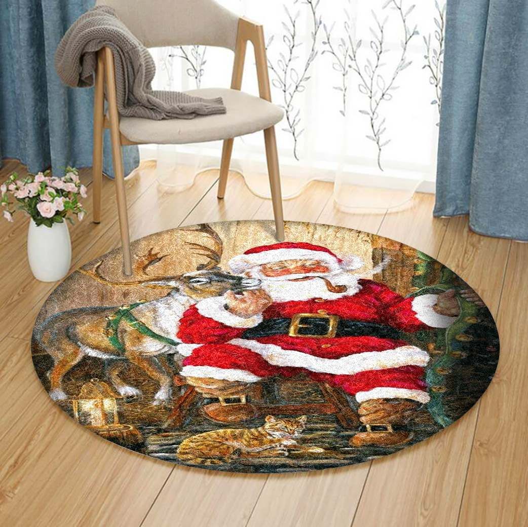Christmas Round Carpet
