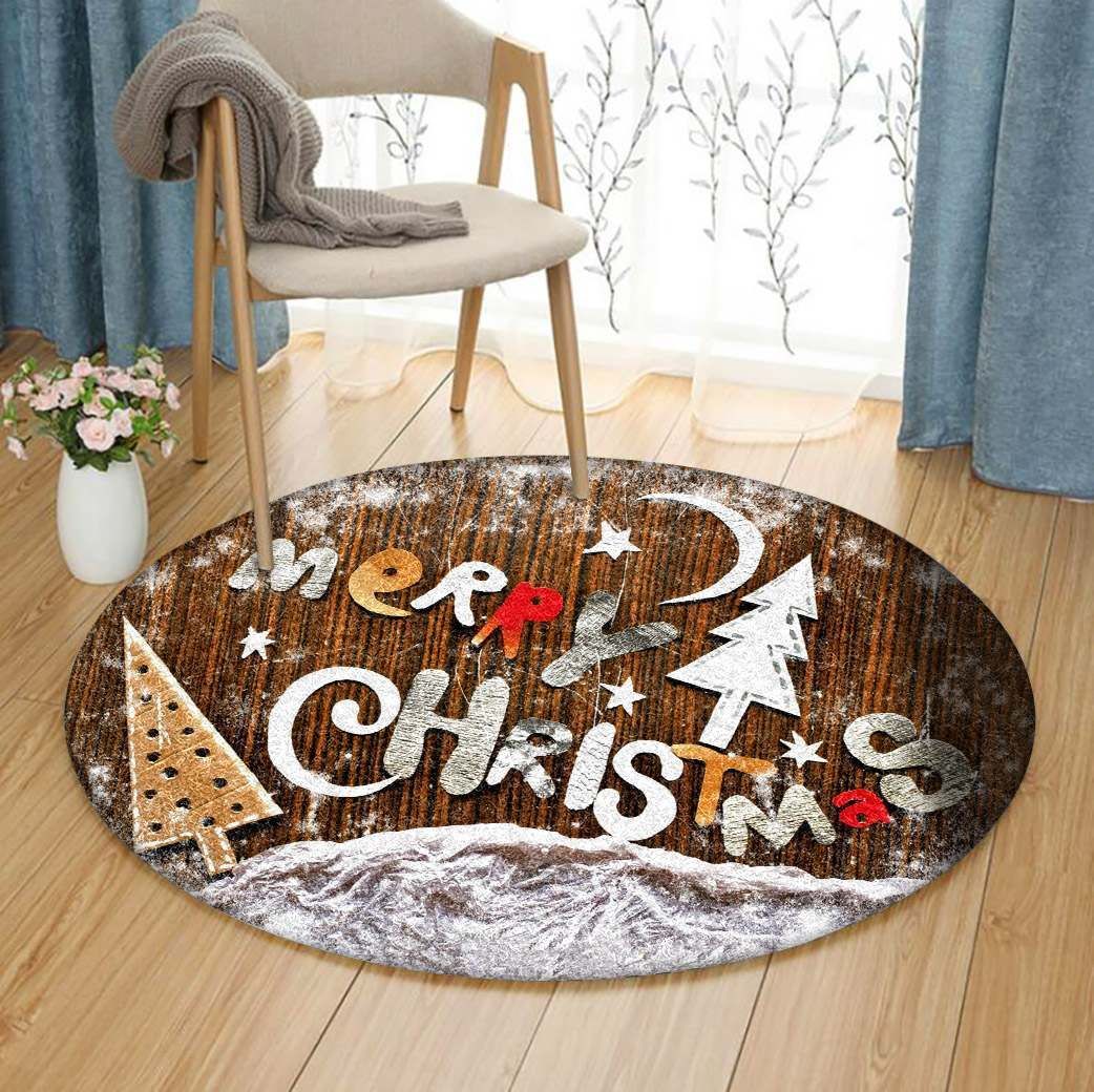 Christmas Round Carpet