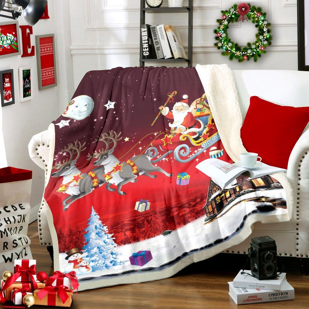 Christmas Sherpa Fleece Blanket