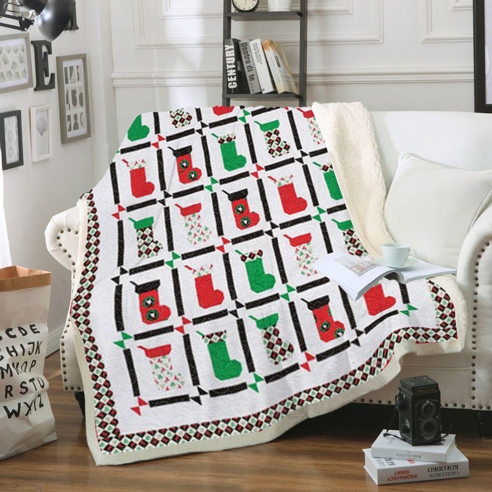 Christmas Sherpa Fleece Blanket