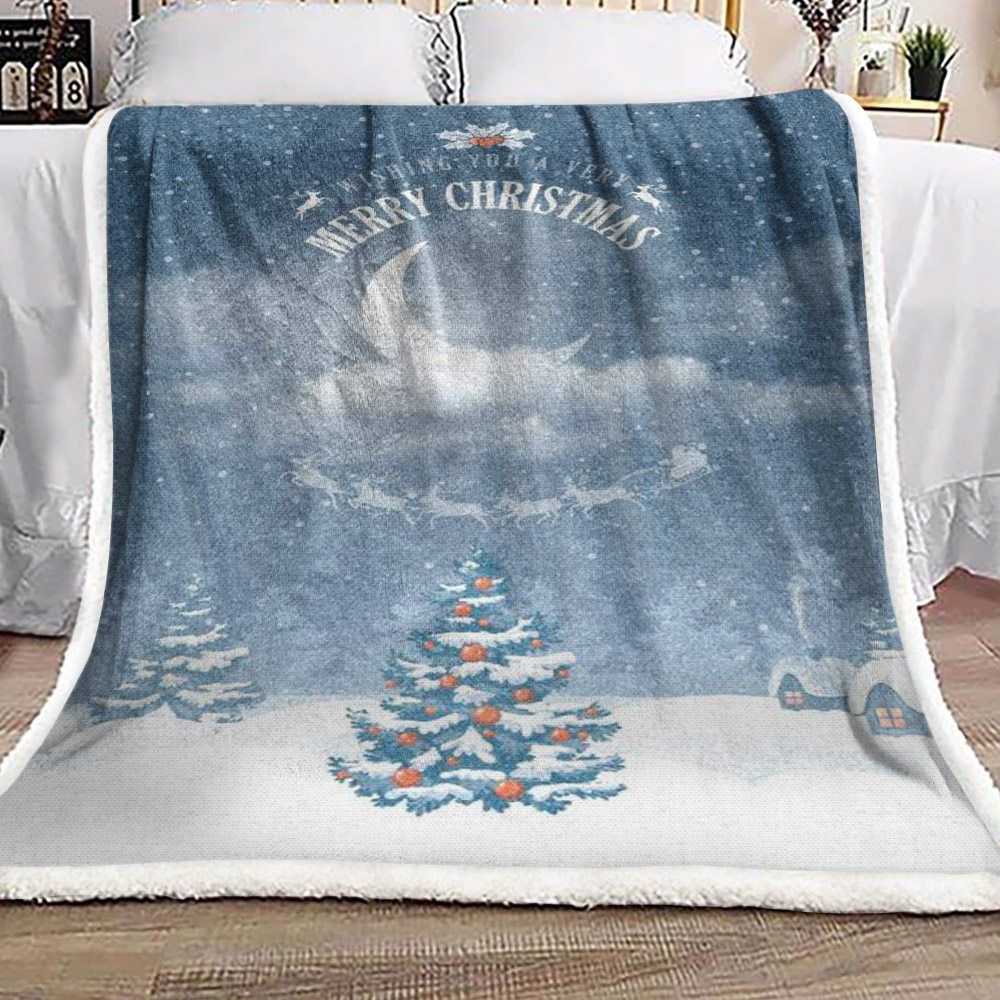 Christmas Sherpa Fleece Blanket