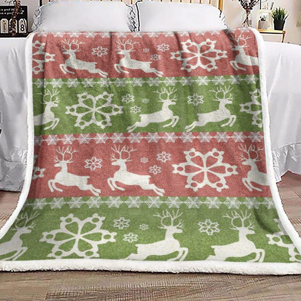 Christmas Sherpa Fleece Blanket