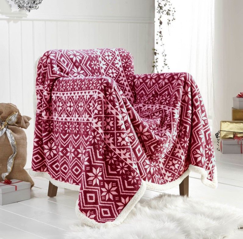 Christmas Sherpa Fleece Blanket