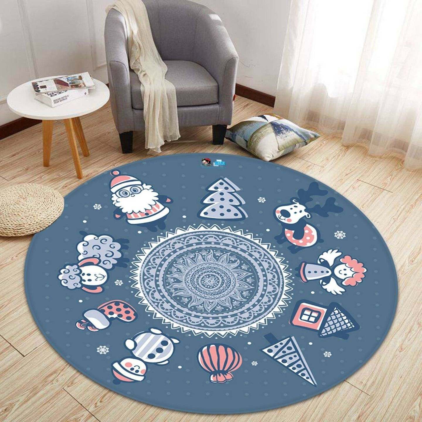 Christmas Round Carpet