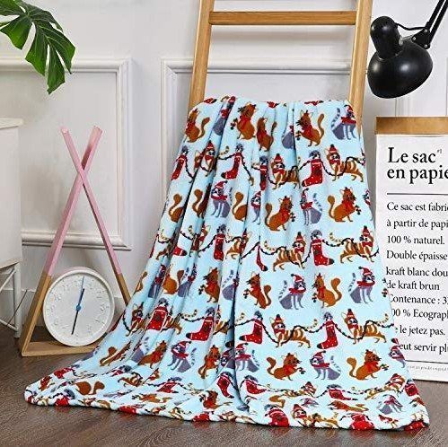 Christmas Sherpa Fleece Blanket