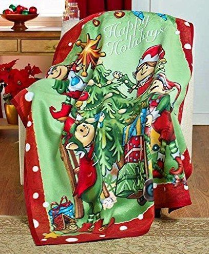 Christmas Sherpa Fleece Blanket