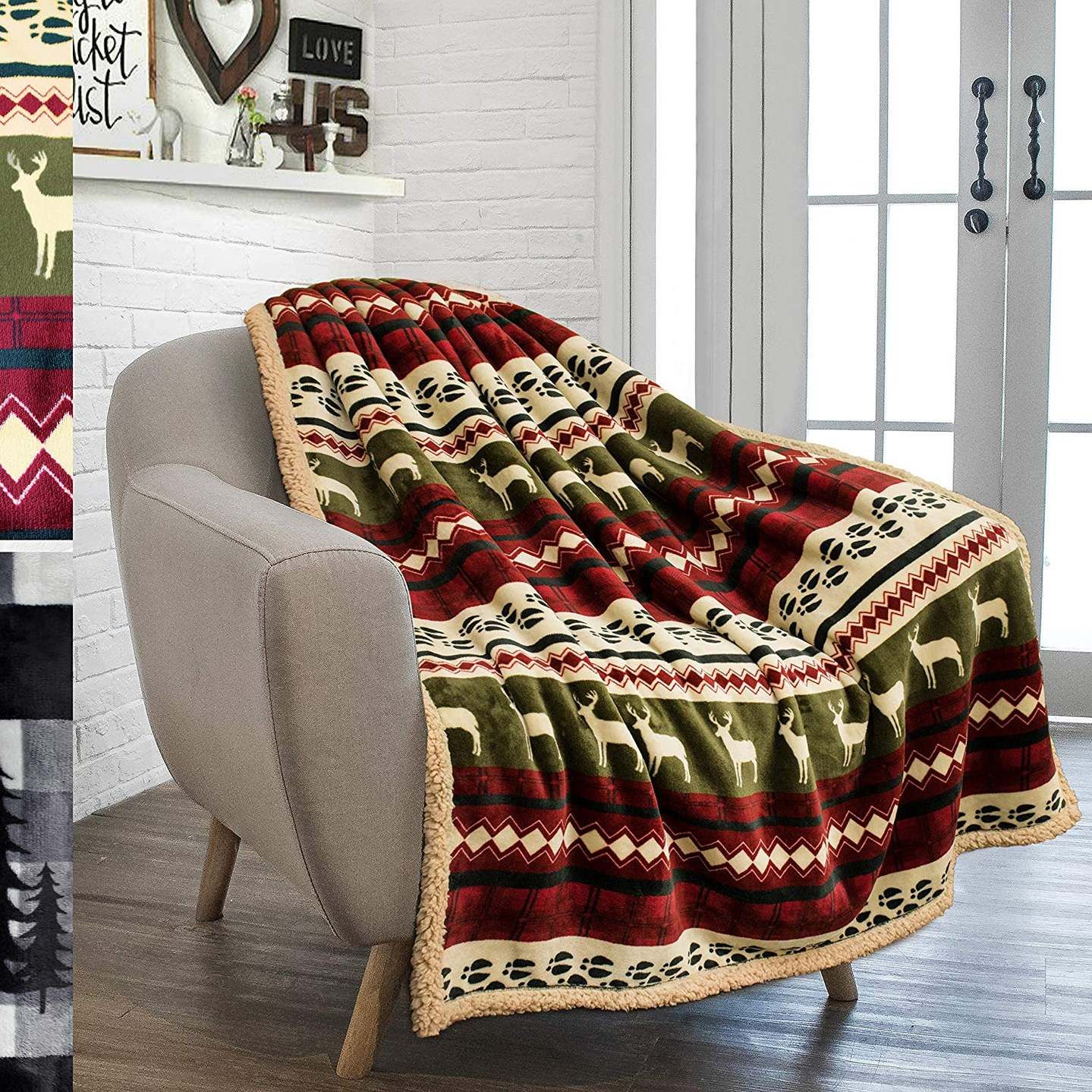 Christmas Sherpa Fleece Blanket