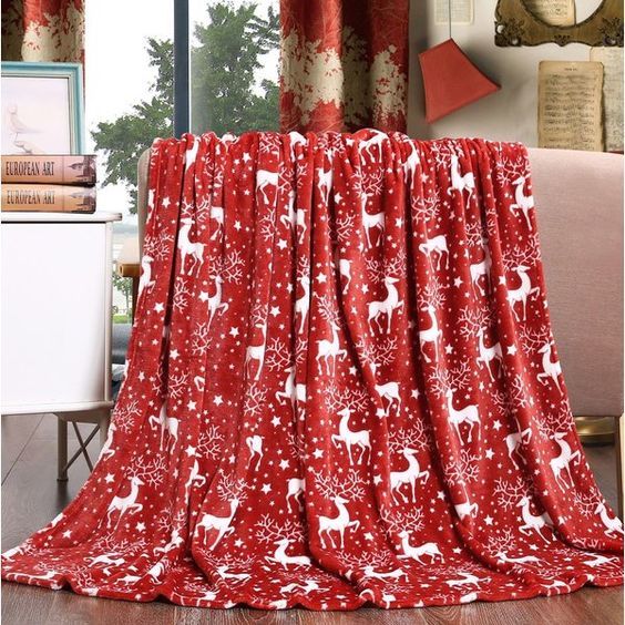 Christmas Sherpa Fleece Blanket