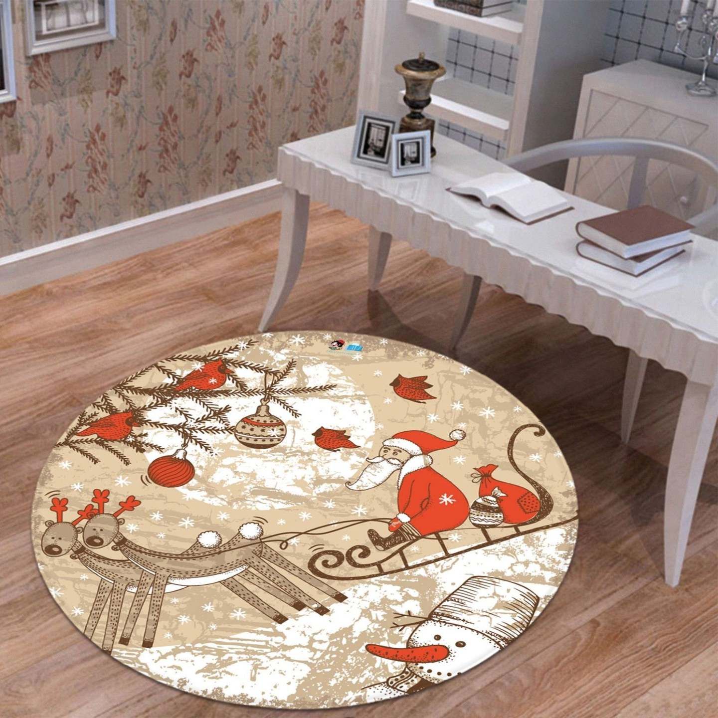 Christmas Round Carpet