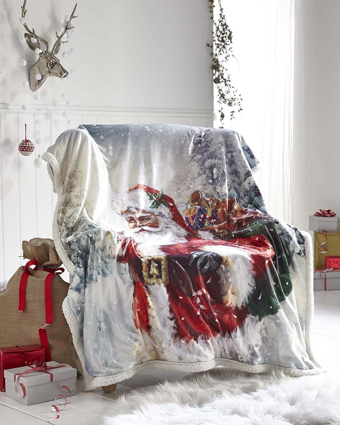 Christmas Sherpa Fleece Blanket