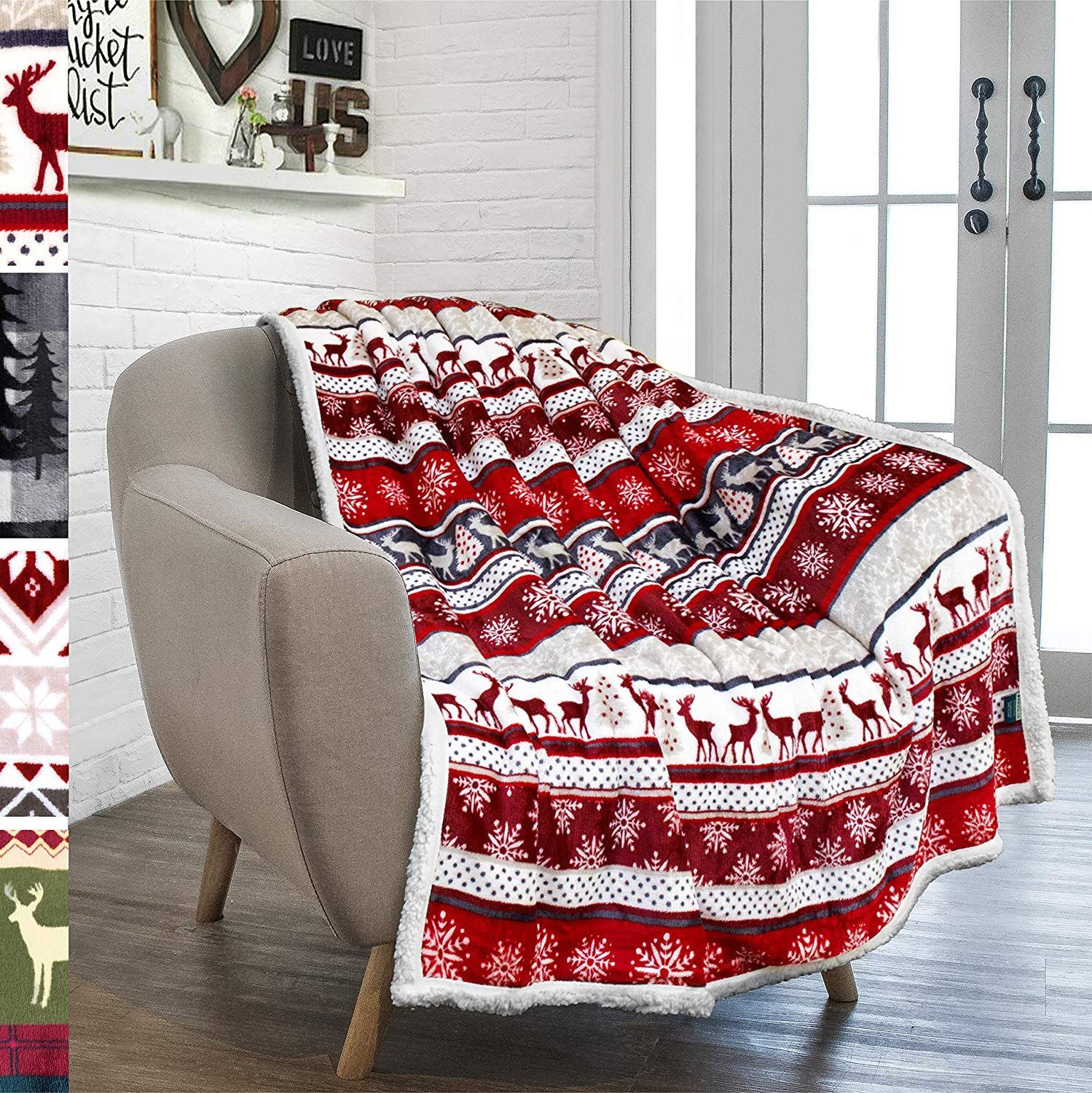 Christmas Sherpa Fleece Blanket